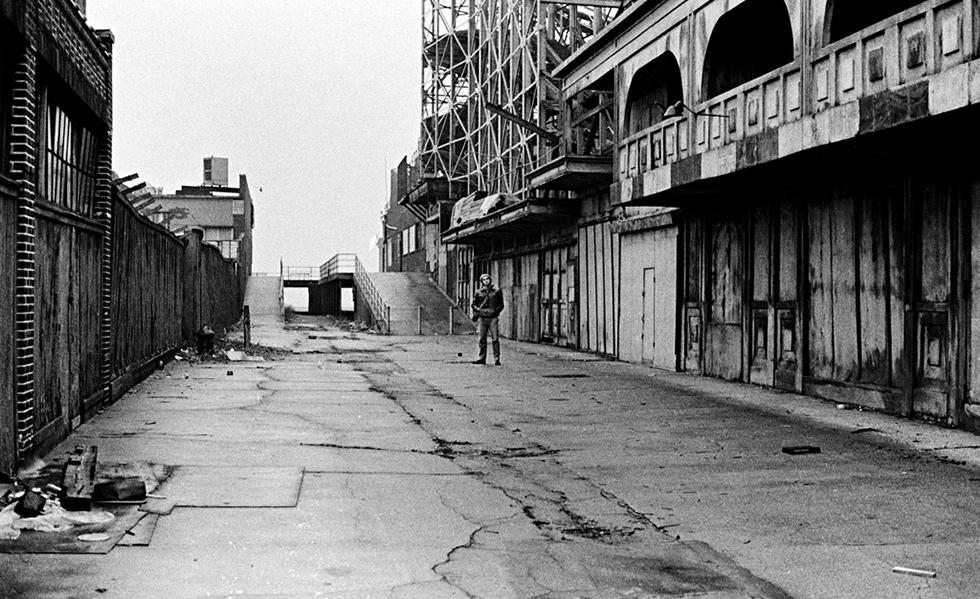 Larry near the Tornado in 1971, photo by Ron Hellgren