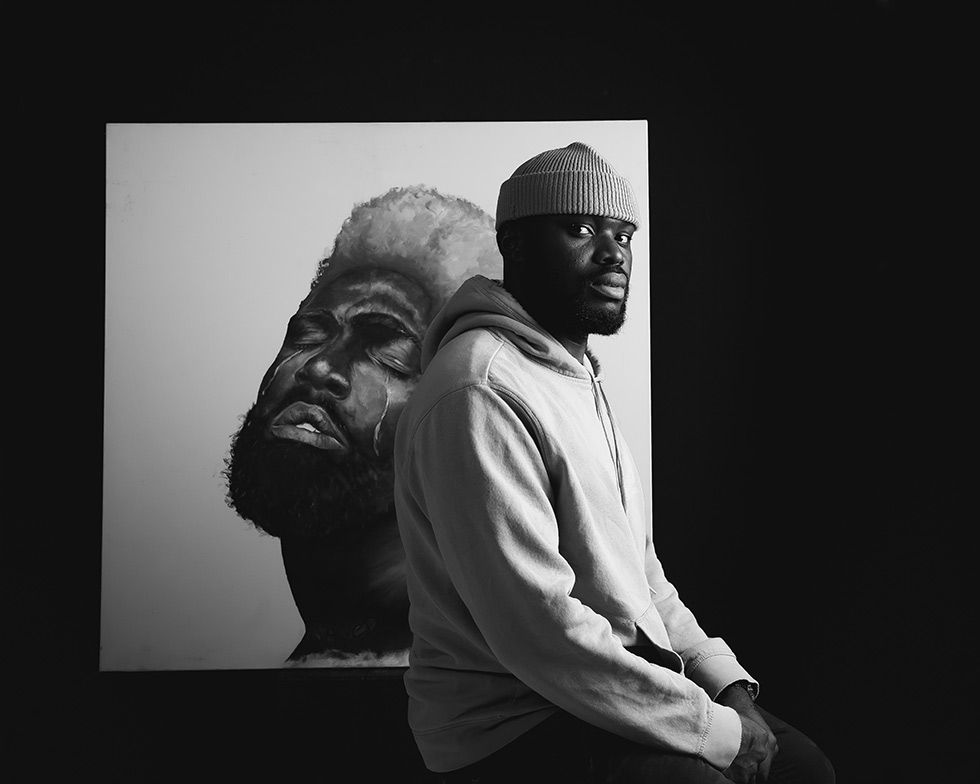 Emmanuel Ayo.  Painter.