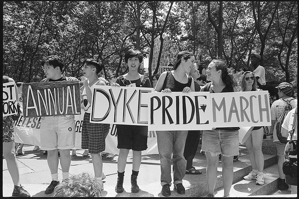 First Annual New York Dyke March, June 26, 1993.