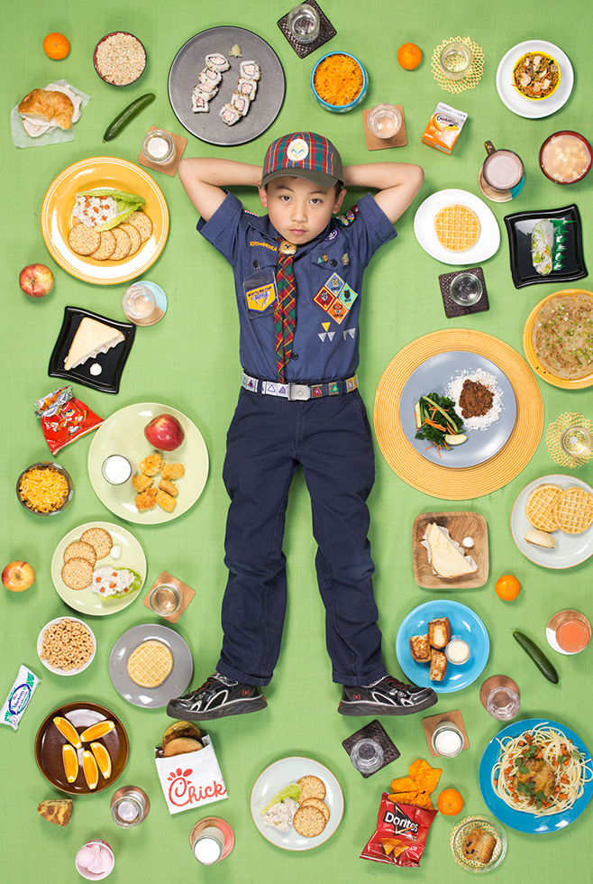 "Daily Bread: What Kids Eat Around the World" was published by Powerhouse Books in 2019. See the link in "Series Information" in the grid icon below to get your copy.

Bradley Choi, 9, Temple City, CA, photographed March 20, 2016