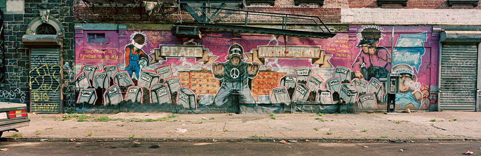 PEACE/LIVE IN IT or REST IN IT, Brooklyn, 1995